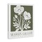 Stupell Industries Olive Green Floral Gallery Canvas By Lettered and Lined